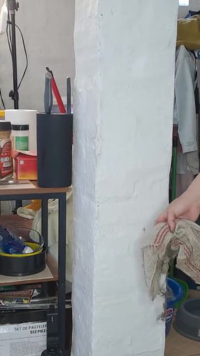 Real Naturist Kitchen Cleanup: Nude Couple Washing Floors   Clip 1