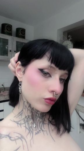 Teeny big-titted onlyfan shows off her ass and juicy pussy