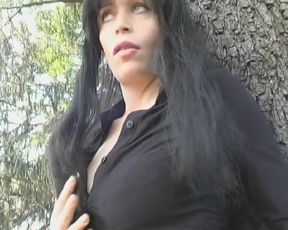 Picked up French Babe Playing with Her Big Titis and Wet Pussy