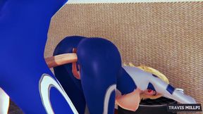 Invisible Woman Is Getting Fucked with Elastic Dick in Anal  Parody