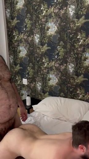 Three Hairy Bears Suck Each Other's Cocks and Fuck Bareback. (part 2)