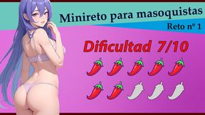 Submissive masochist challenged to quickie dare