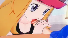 Pokémon 3D hentai adventure – Clemont discovers love with his perfect match – Serena!