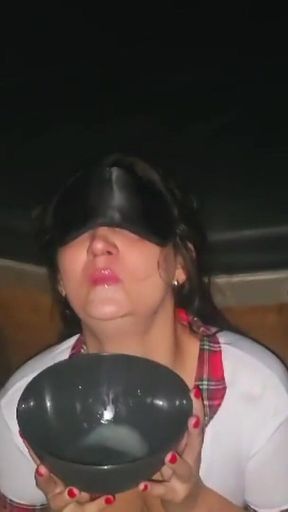 The *** Cumshots Bowl Bukkake