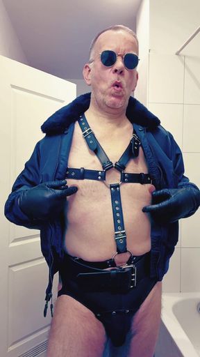 Leather Cop with Harness 2 (Moment)