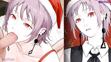 Fami - Chainsaw Man Manga - Go the Sexy Christmas Party Blow Job by eextoon