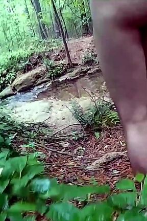 Uncut Cock Nude Walk in the Woods