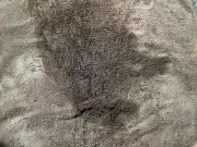 Naughty Piss Slut Soaks a towel with a very full bladder