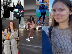 Isabella Gröpler taking bbc in parking lot leak