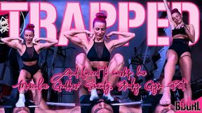 Barbell Footbitch - Idiot Slave Gets Himself Pinned Under Goddess BBGRL's Sweaty, Stinky, Muscular Feet