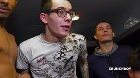 BAREBACK Complete amator french porn video homemade with french twink wit big cock fucked anal by their straight frienc curious for sex, exihb or public cruising