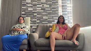 Naughty stepmom doesn't notice me fingering my wet pussy