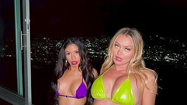 Hot threesome with Veronica Rodriguez and Natalia Starr