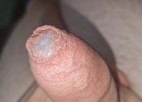 Precum mixed with cum and sperm