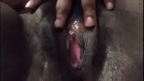 Ebony bbw ChocolateFreak squirts with a bottle and a plastic b...MUST WATCH