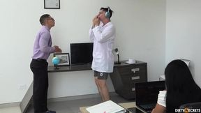I FUCK MY BOSS'S DAUGHTER BEHIND HIS BACK IN HIS LABORATORY