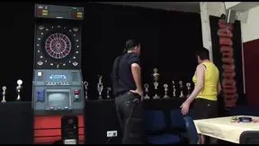 Big MILF's wet pussy gets pounded on the pub table