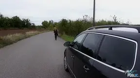 teen 18+ stops the car and fucks her guy - MyFirstPublic