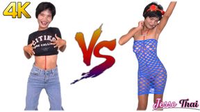 Thai dance student gets anal creampied in front of an audience