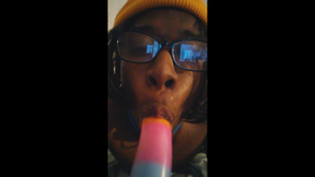 Sloppy Dildo BlowJob Quckie
