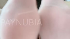 White Socks to Oiled Soles Seduction Giantess foot worship feet soles ebony socks