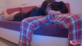 Stepson takes advantage of dozed off stepmom