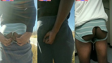 *PREMIUM* Bitch Boy In False Briefs Spreading His Mangled Butthole Everywhere He Go - Starring DJ ButtPussy