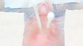 I masturbated using my clitoris and urethra.