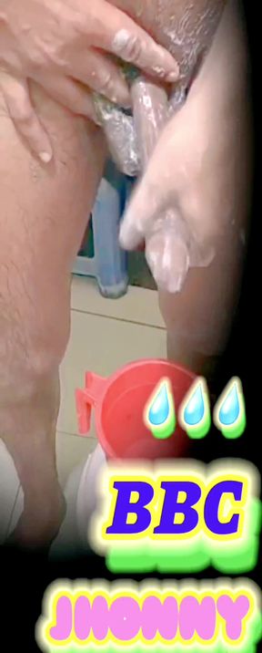 Big dick massage on shower  time