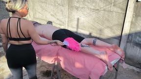 massagem ao ar livre, bora ?