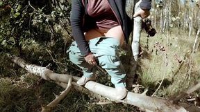 During a solo hike &mdash;  I took a break to pee and caught a man staring at me