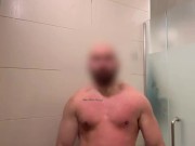 Colombian jerking off in the gym showers La fitness Toronto