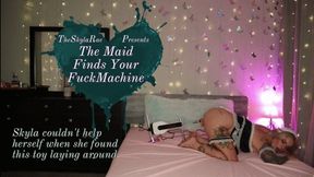 Maid finds your fuck machine - masturbation
