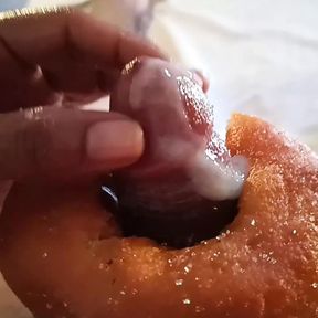 The Best Masturbation of Papi Toms Food Porn Semen with Donuts