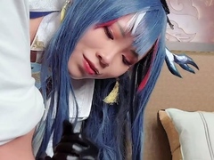 Japanese teen hardcore masturbating at Asian chatroom