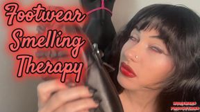 Footwear Smelling Therapy ~ 4k POV Mesmerizing Amethyst Mars, White Eye Rolling, Addicted to Smelling Socks and Shoes