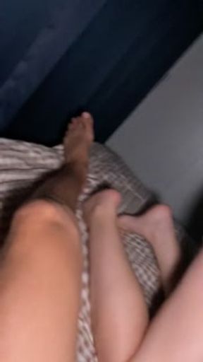 A young insta blogger takes a dick in her mouth after a pussy. iPhone recording
