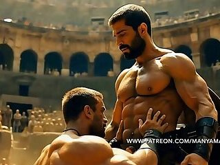 TEASER - AI Gladiators suck and fuck by ManyAMan