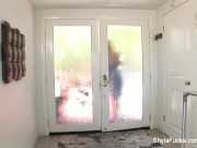 Busty real estate agent Shyla takes black cock