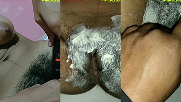 Priya show hairy pussy and trimmed and shaving hair removing showing her tight pussy