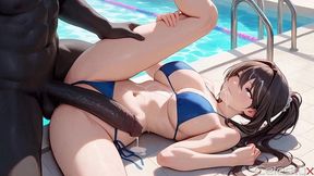 there was a rumor that ruan mei was relaxing by the pool and giving everyone... i was going to go down and completely fuck my balls on her[ai]