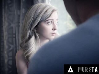 PURE TABOO Resigned Small Virgin Lexi Lore Receives VERY PECULIAR Hug From Stepdaddy Derrick Pierce