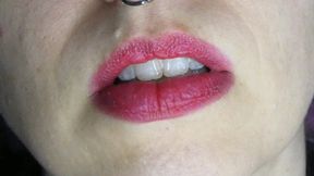 Big Red Lips Blow Bubbles