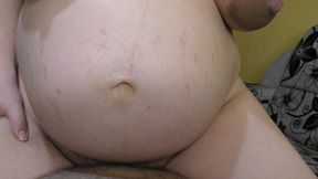 9 month pregnant wife ride on my cock in cowgirl position until i cum fast - Milky Mari