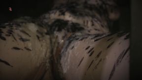 A Naked Witch in a Cage Gets to Feel Ice-cold Water and Hot Wax