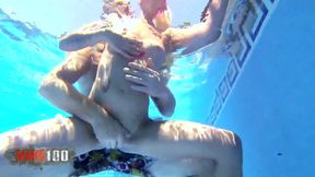 Jesyka Diamond underwater sex in the pool and lazy fucking on the couch