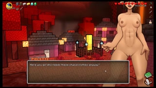 HornyCraft [ MINECRAFT PORN Hentai game ] Ep.37 GIANT woman KISS my SMALL COCK until I FACIAL HER