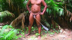 Bi Black Cock Hanging by Desi Village Boy Nude in Jungle