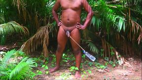 Bi Black Cock Hanging by Desi Village Boy Nude in Jungle