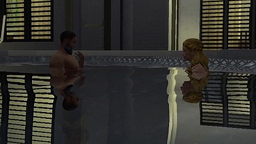 The Blissful Simmers_Cheating husband fucks maid while wife is home